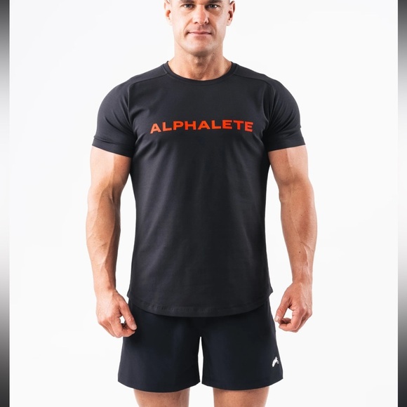 Alphalete | Men's Performance Fit Blue T-shirt sz M - Picture 8 of 15